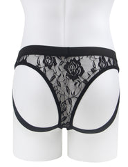 Lace See Through Elastic Band Men Jock Underwear