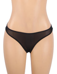Lace Bow Garter Belt & Panty Set