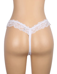 Lace Pearl Detail Cheeky Panty