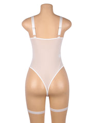 Lace Garter Leg Ring Teddy Bodysuit