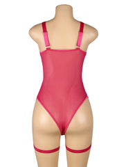 Lace Garter Leg Ring Teddy Bodysuit