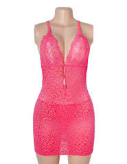 Leopard Print Deep-V Backless Bodycon Slip Dress